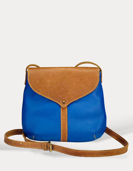 Le Papillon Bollinger Blue Canvas & Leather Bag – Crush Footwear